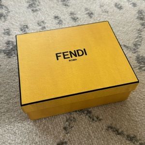 Original authentic empty fendi box yellow